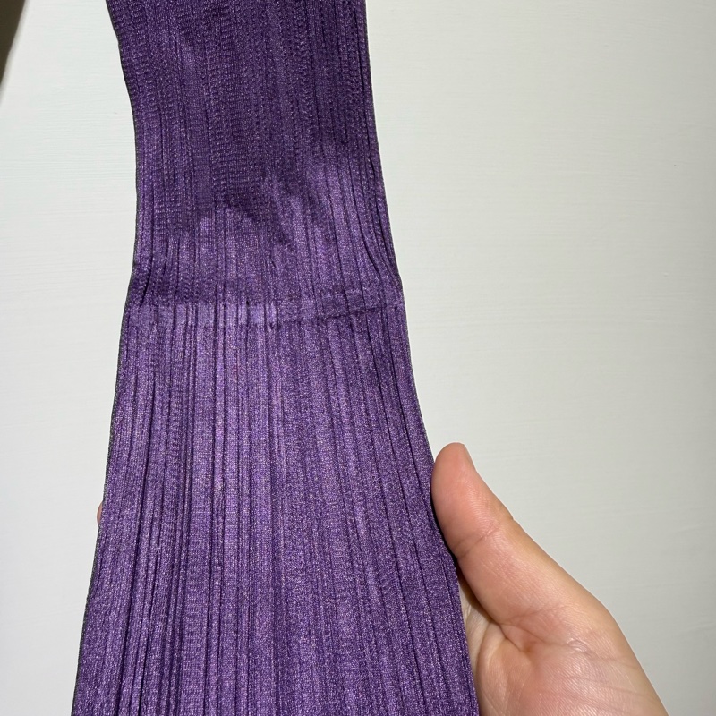 🌺PLEATS PLEASE ISSEY MIYAKE PP26-JK121深紫色2月季節色圓領長袖上衣🌺-3