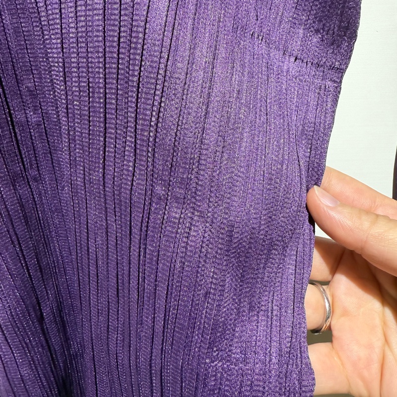🌺PLEATS PLEASE ISSEY MIYAKE PP26-JK121深紫色2月季節色圓領長袖上衣🌺-4
