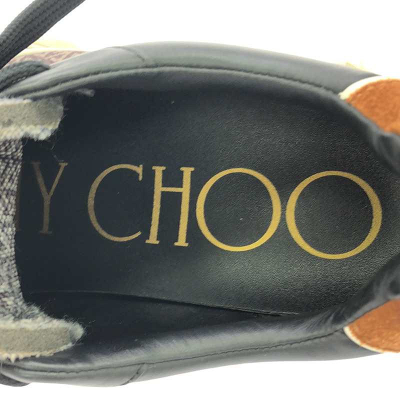 JIMMY CHOO DIAMOND TRAINER 運動鞋 黑色運動鞋 布料 黑色 二手 男款-4