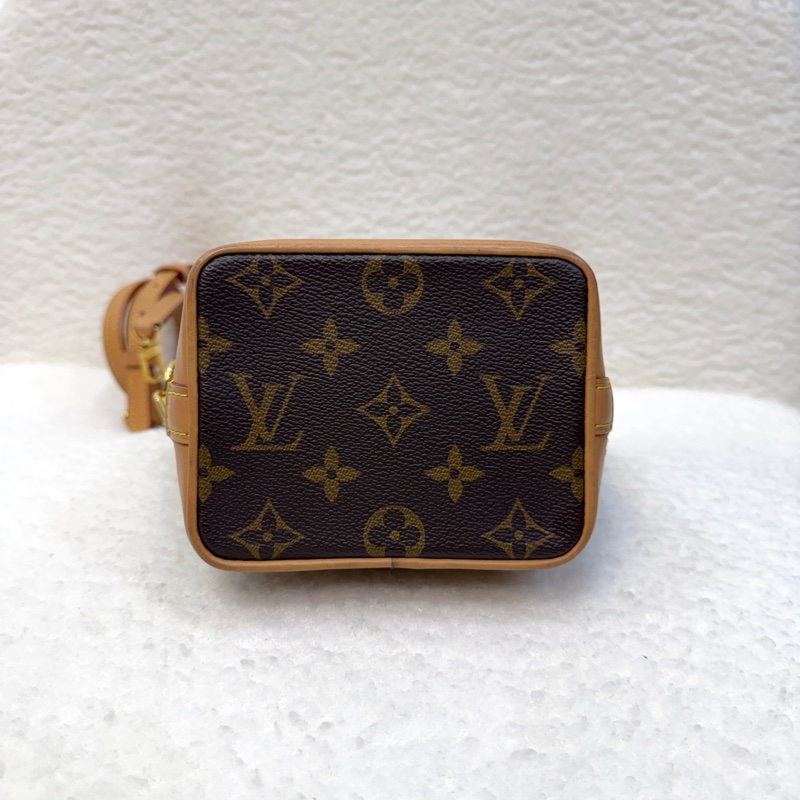 路易威登新款小水桶✨ M81266 LV原花Nano Noe束口水桶包M81266-10