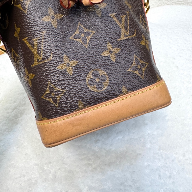 路易威登新款小水桶✨ M81266 LV原花Nano Noe束口水桶包M81266-18