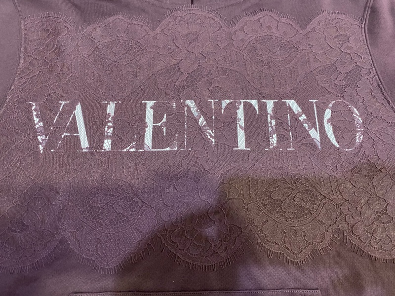 VALENTINO蕾絲刺繡連帽衛衣-6