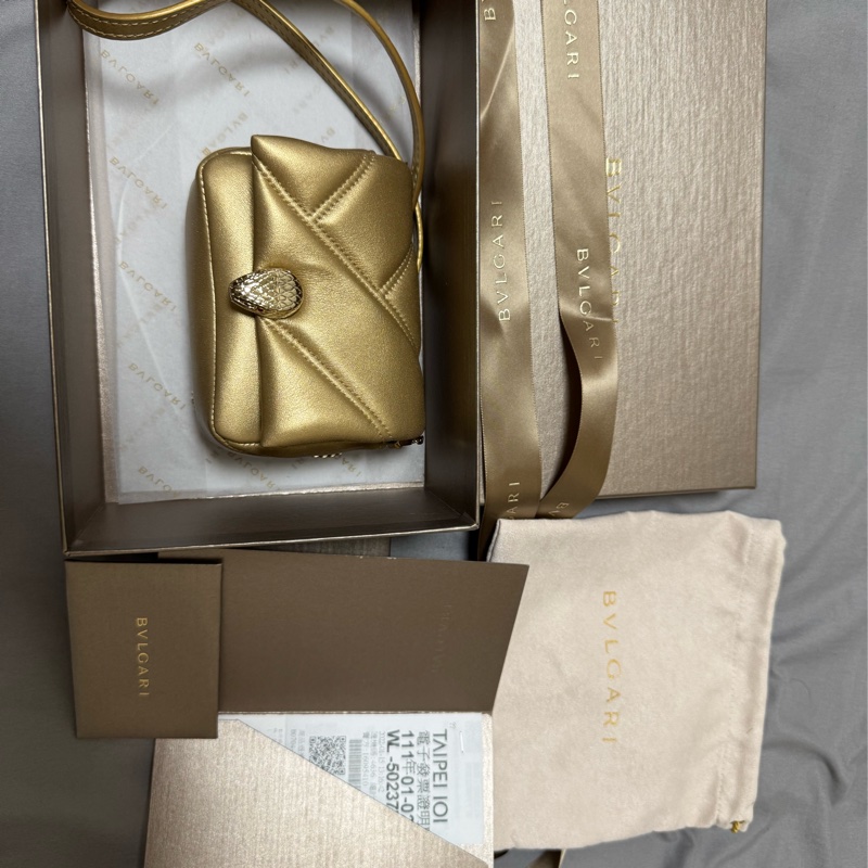 bvlgari 經典蛇頭mini小廢包-1