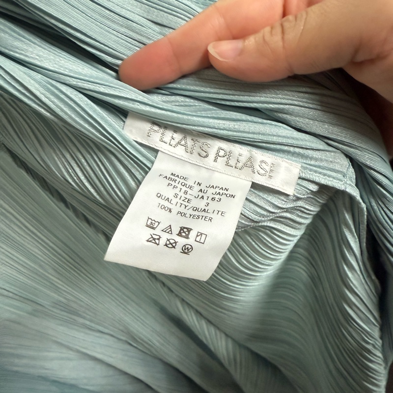 🌺PLEATS PLEASE ISSEY MIYAKE PP18-JA163灰藍色11月季節色開釦大衣🌺-5