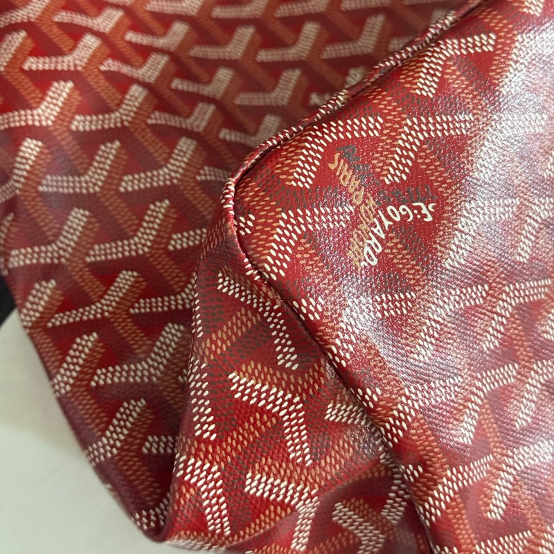Goyard 紅色hobo腋下包-4