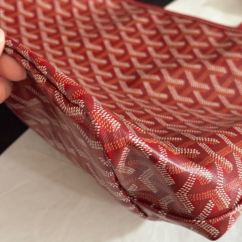 Goyard 紅色hobo腋下包-5