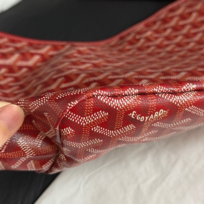 Goyard 紅色hobo腋下包-6