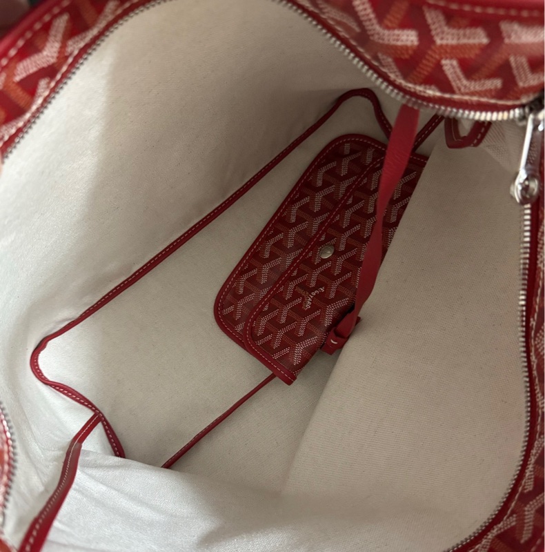 Goyard 紅色hobo腋下包-8