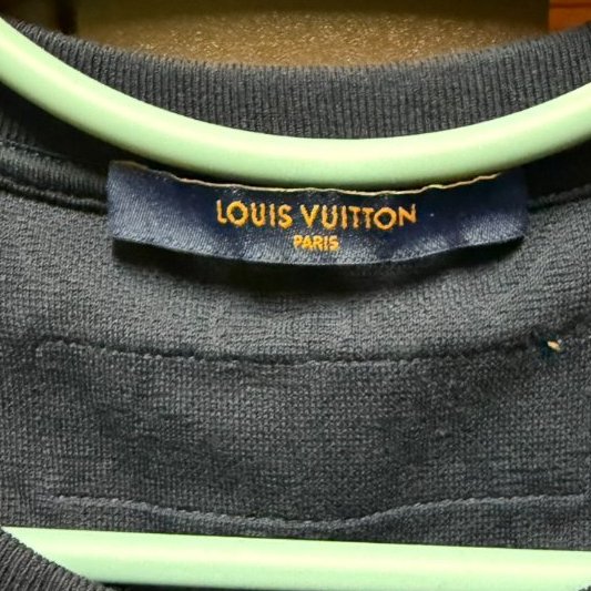 LV T-SHIRT 圓領 海洋動物系列 monogram logo 短袖 S 號 深藍-2