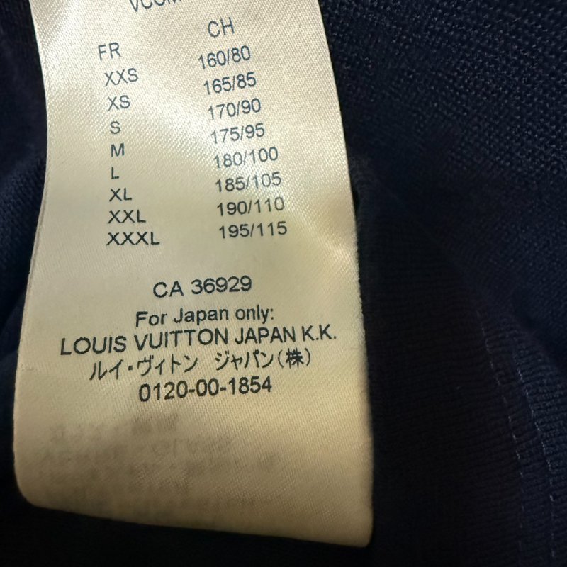 LV T-SHIRT 圓領 海洋動物系列 monogram logo 短袖 S 號 深藍-3