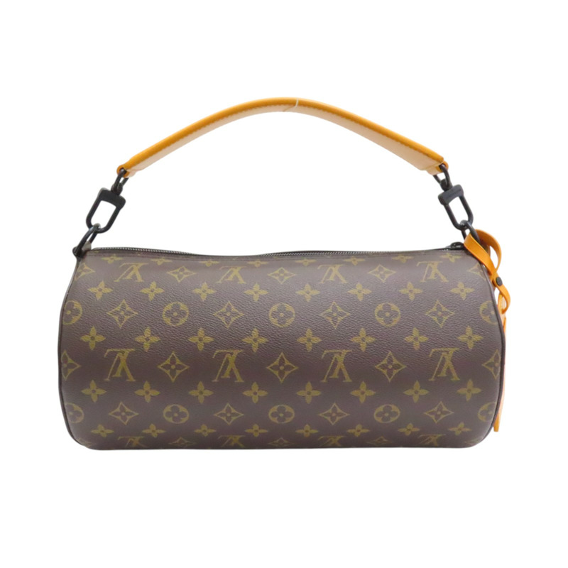 棕色 原花帆布 Soft Polochon MM 兩用包【LOUIS VUITTON LV 路易威登】 M46691-1
