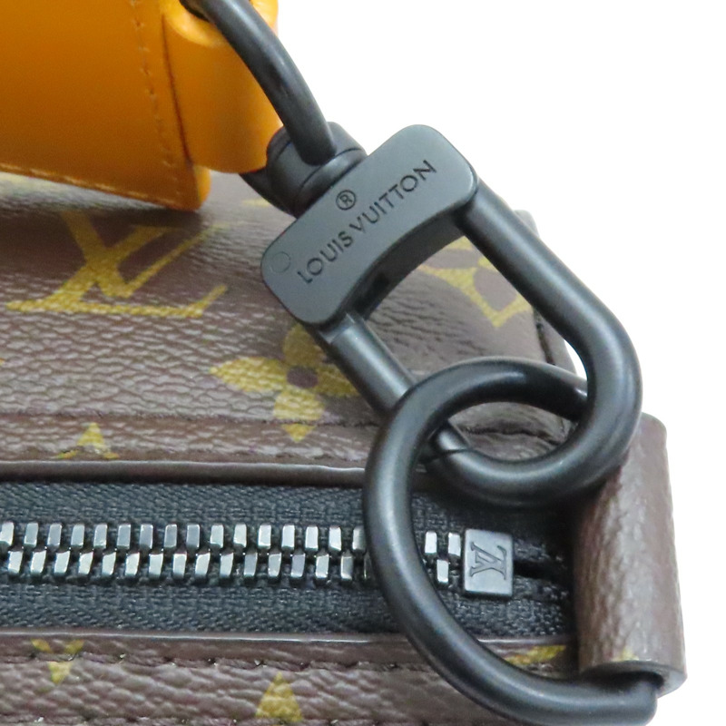 棕色 原花帆布 Soft Polochon MM 兩用包【LOUIS VUITTON LV 路易威登】 M46691-15