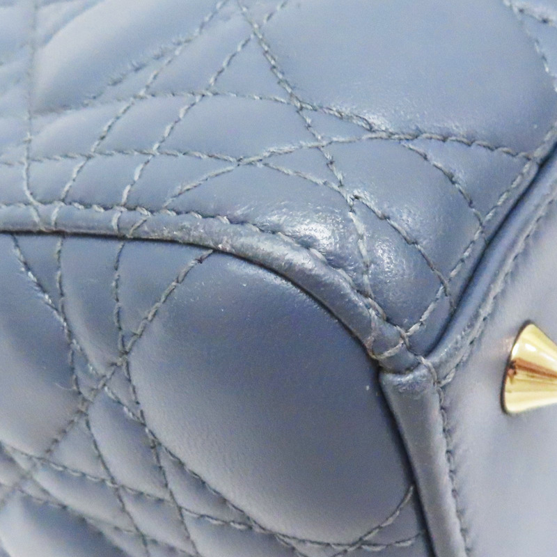 藍色 羊皮 Lady Dior 两用包-10