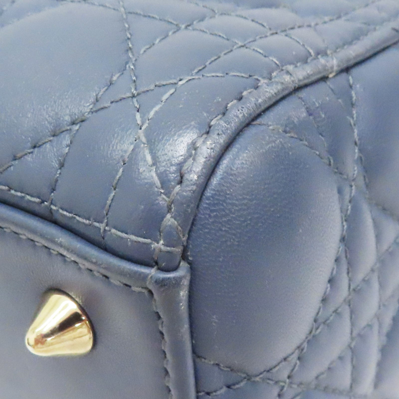 藍色 羊皮 Lady Dior 两用包-11