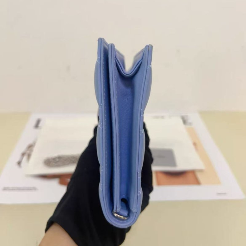 DIOR 橫版藍色七格黛妃包 woc鍊條包27*13*3 98新 配件塵袋-6