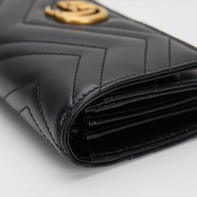 Gucci Marmont 長夾/黑金-6