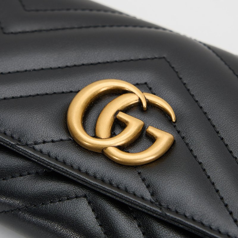 Gucci Marmont 長夾/黑金-9