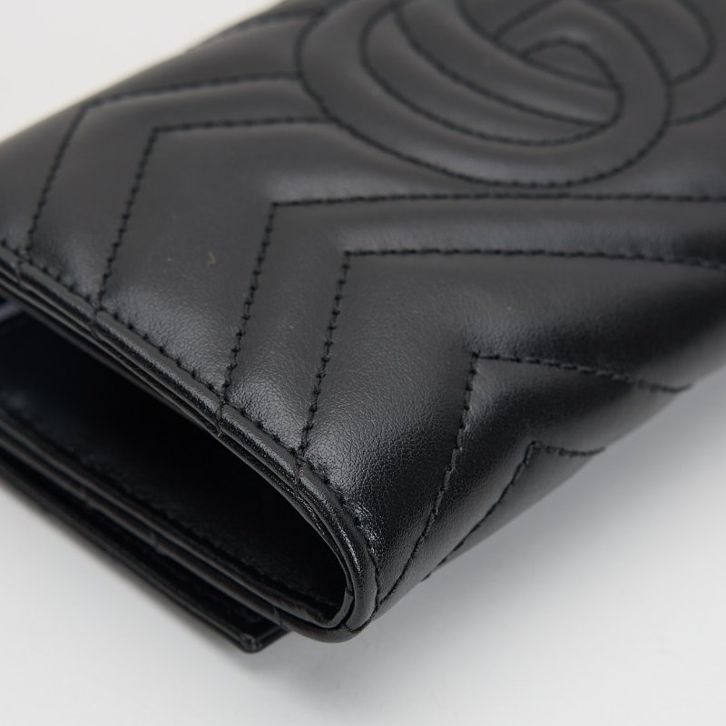 Gucci Marmont 長夾/黑金-12
