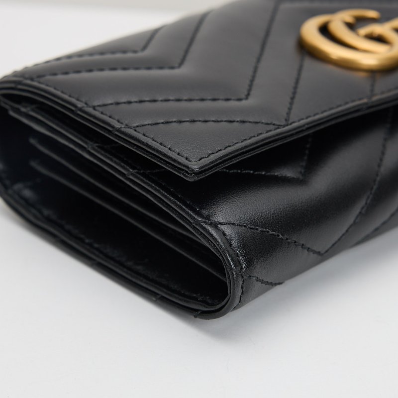 Gucci Marmont 長夾/黑金-15