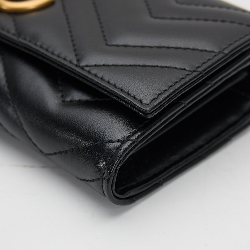 Gucci Marmont 長夾/黑金-16