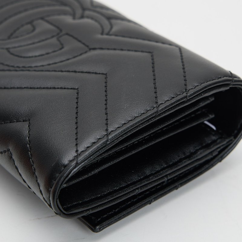 Gucci Marmont 長夾/黑金-17