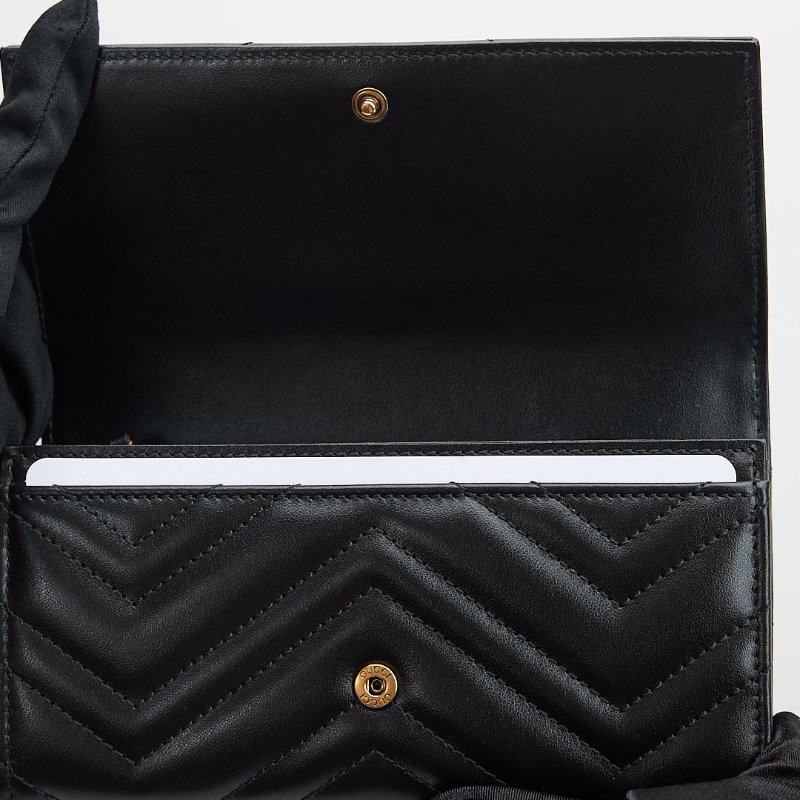 Gucci Marmont 長夾/黑金-22