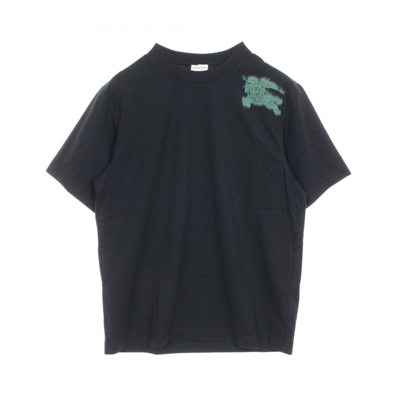 BURBERRY T卹 8090540 棉質 黑色 綠色 二手 男款-0