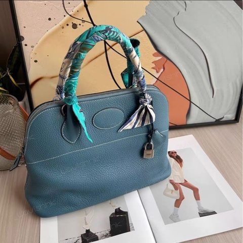 Hermes bolide保齡球31 牛仔藍