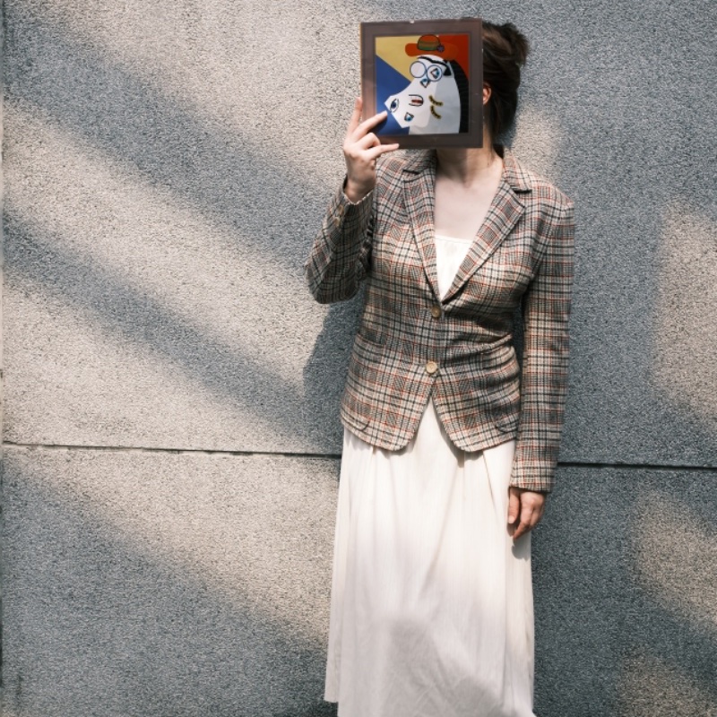 CELINE 1980S Céline Vipianag設計 經典格紋羊毛西裝外套 EU40 📌 含有Legit 真品鑑定書-8