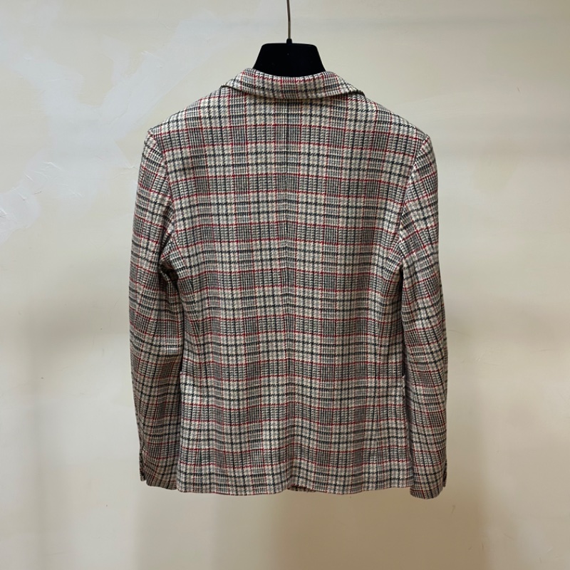 CELINE 1980S Céline Vipianag設計 經典格紋羊毛西裝外套 EU40 📌 含有Legit 真品鑑定書-10