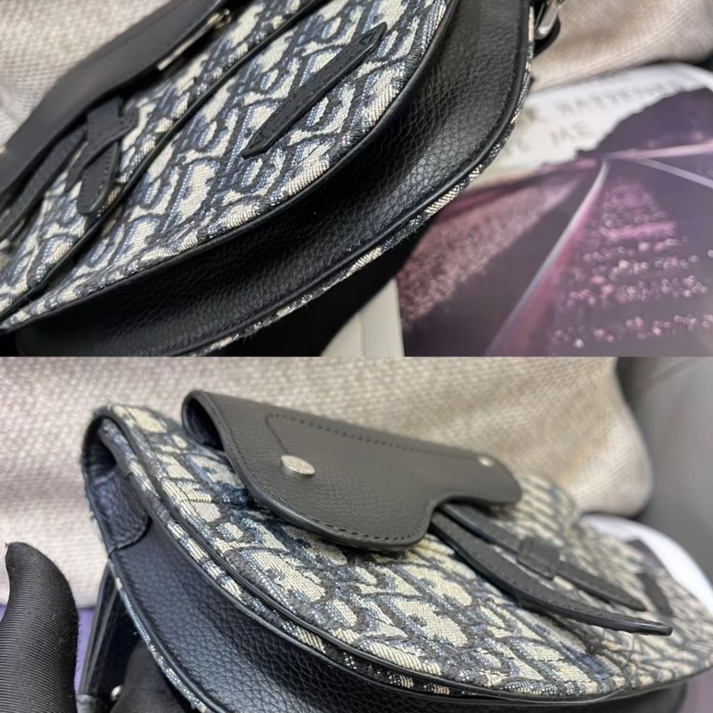 Dior迪奧saddle老花馬鞍包-7