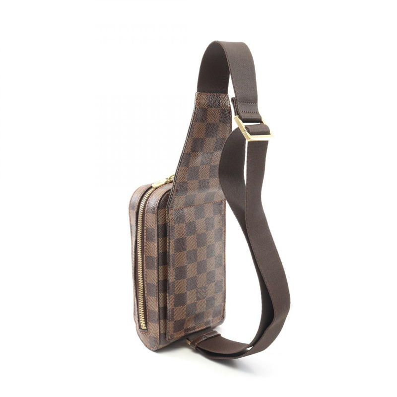 路易威登 Geronimos 腰包 N51994 Damier 帆布 棕色 Ebene 二手男女通用-1