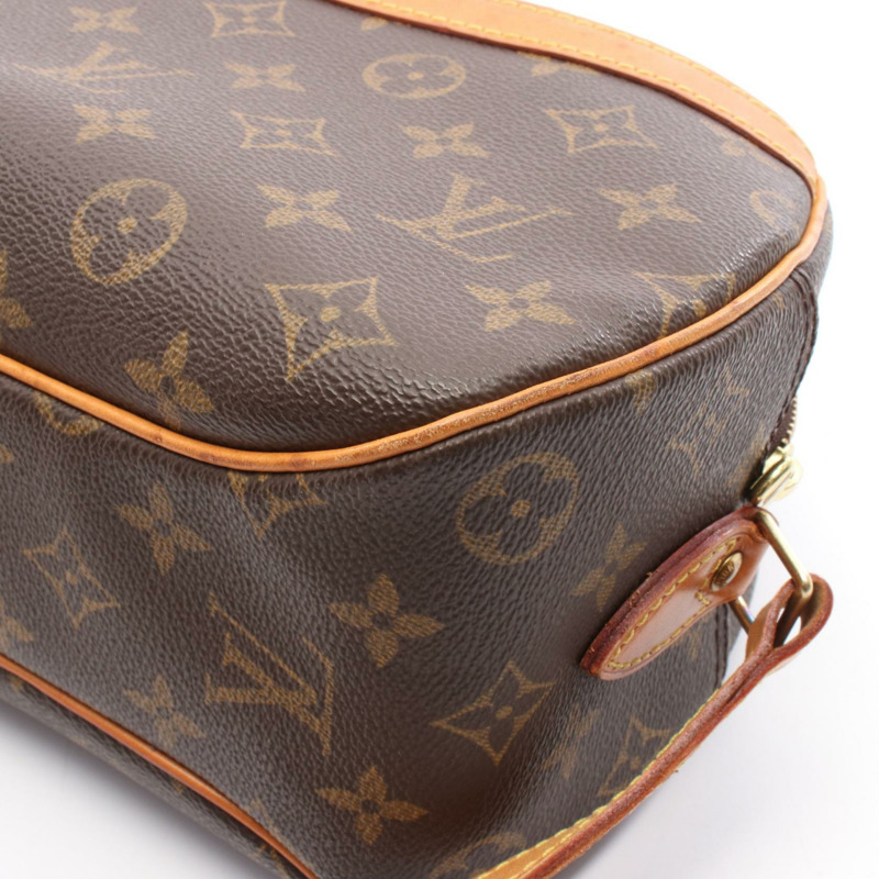 LOUIS VUITTON Blois 單肩斜背包 M51221 Monogram 帆布 棕色 二手 LV-6