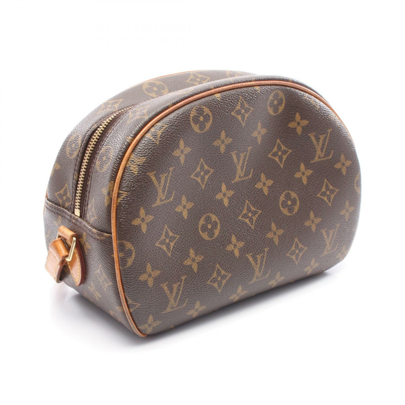 LOUIS VUITTON Blois 單肩包 M51221 Monogram 帆布皮革棕色二手 LV-1