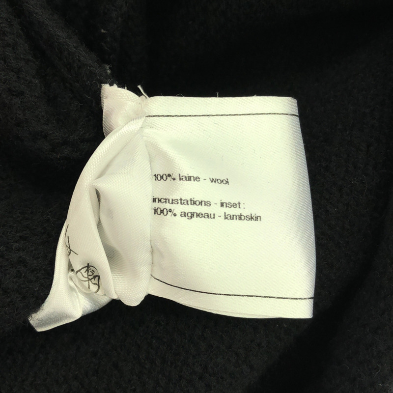 香奈兒長針織開襟衫 P44562W05188 羊毛 黑色 二手 男士 42 號 CC COCO-5