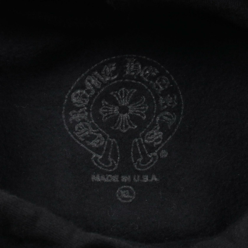 CHROME HEARTS 馬蹄印連帽衫 棉質 黑色 二手男款-2