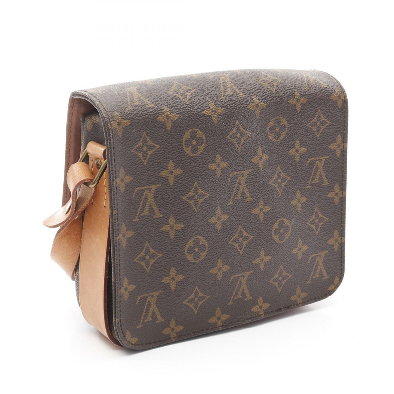 LOUIS VUITTON Cult Ciel MM Monogram 單肩包 M51253 PVC 塗層帆布皮革棕色二手女士包-1