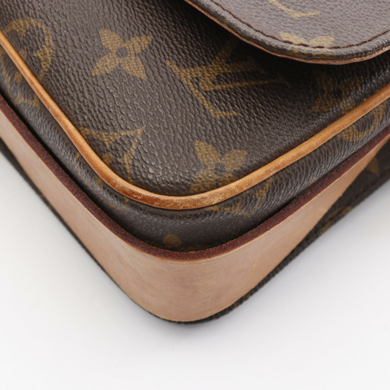LOUIS VUITTON Cult Ciel MM Monogram 單肩包 M51253 PVC 塗層帆布皮革棕色二手女士包-8