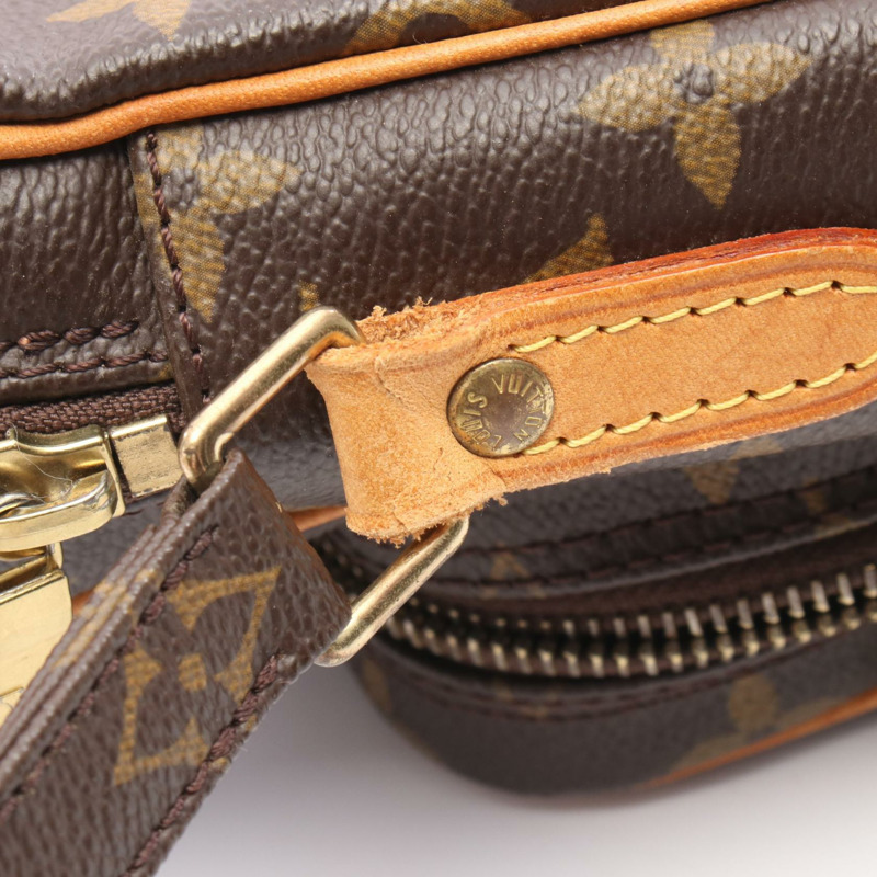 LOUIS VUITTON Amazon Monogram 單肩包 M45236 PVC 塗層帆布皮革棕色二手女士包-5