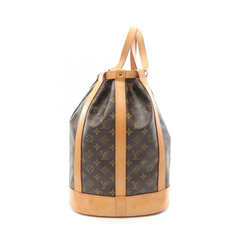 LOUIS VUITTON RandonneePM Monogram 單肩包 M42243 PVC 塗層帆布皮革棕色二手女士