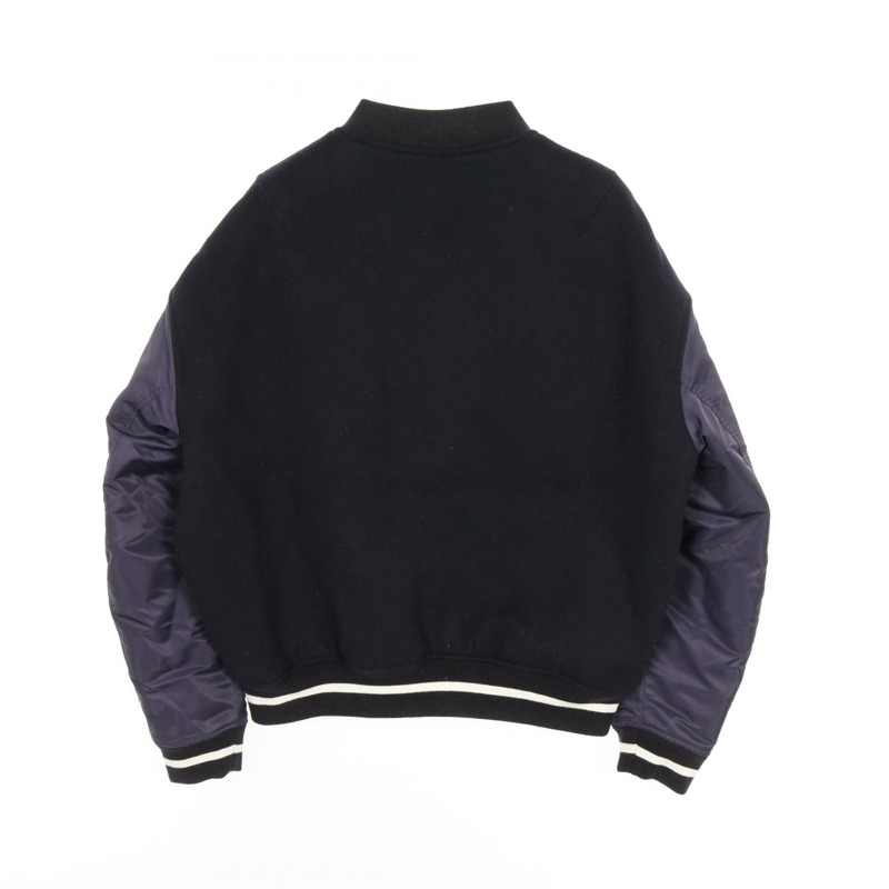 Emporio Armani Stajan 6L1BL8 羊毛尼龍海軍紫色二手男裝-1