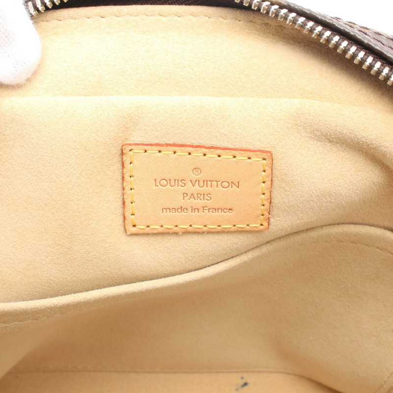 LOUIS VUITTON Manhattan PM 手提包 M40026 Monogram 帆布皮革棕色二手 LV-3