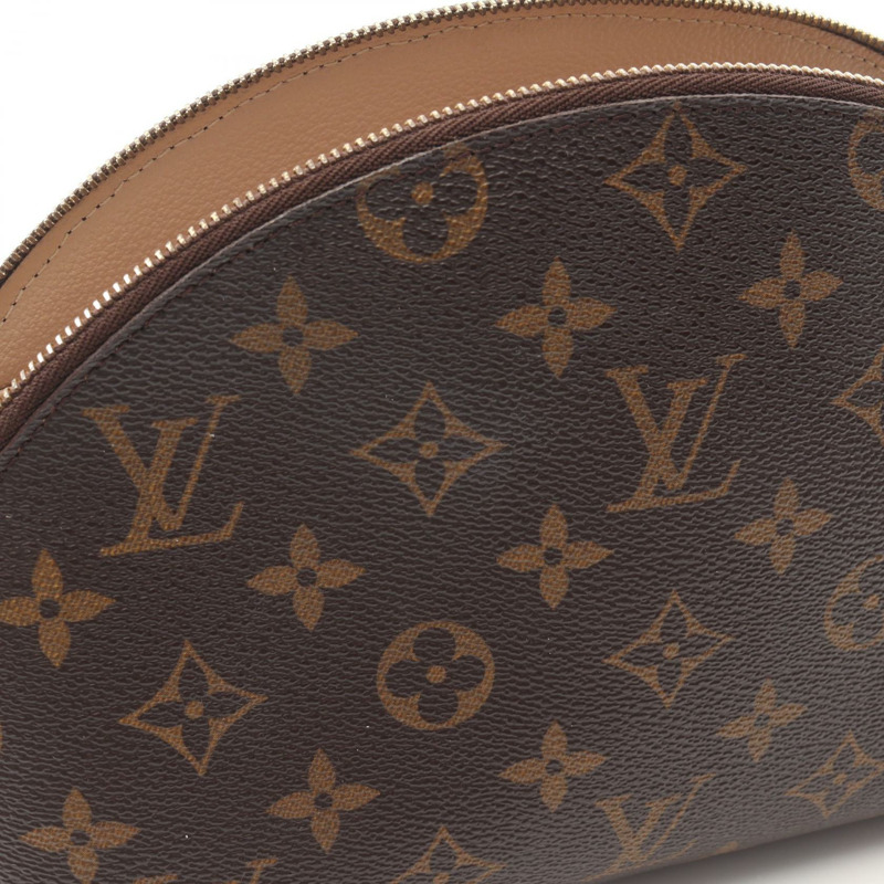 LOUIS VUITTON Trousse Demilonde 手拿包 M47520 Monogram 帆布 棕色 二手 女款-5