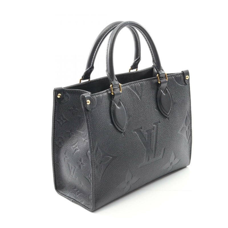 路易威登 OnTheGo PM 手提包 M45653 Monogram Empreinte 皮革黑色二手 LV-1