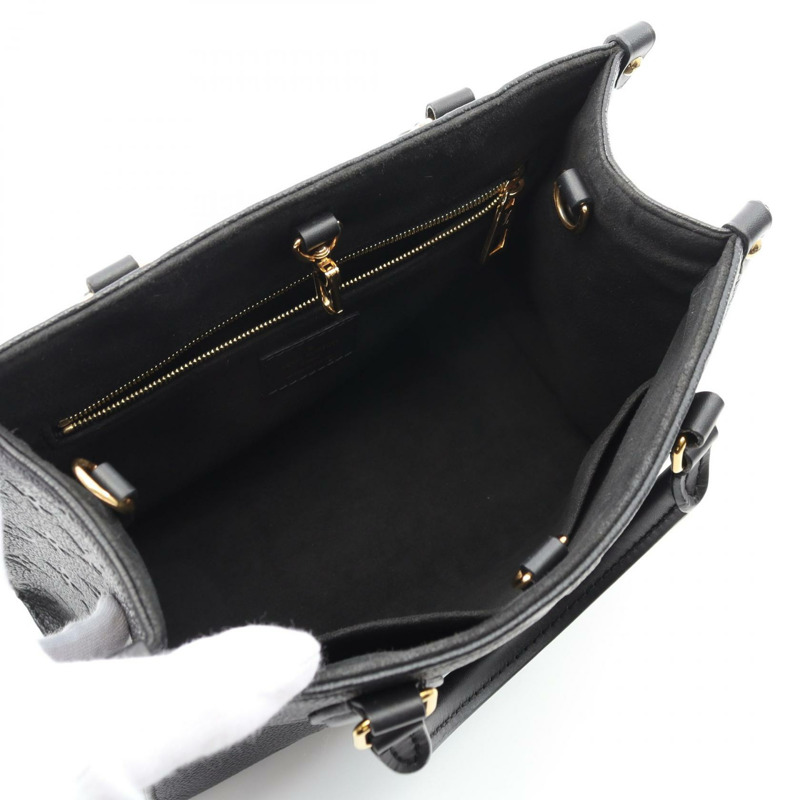 路易威登 OnTheGo PM 手提包 M45653 Monogram Empreinte 皮革黑色二手 LV-2