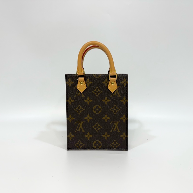 LV原花PetitSacPlat mini手提側背琴譜包M81295-1