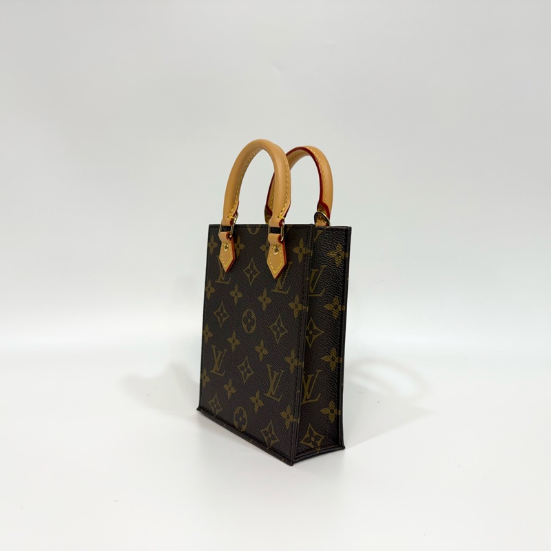 LV原花PetitSacPlat mini手提側背琴譜包M81295-2