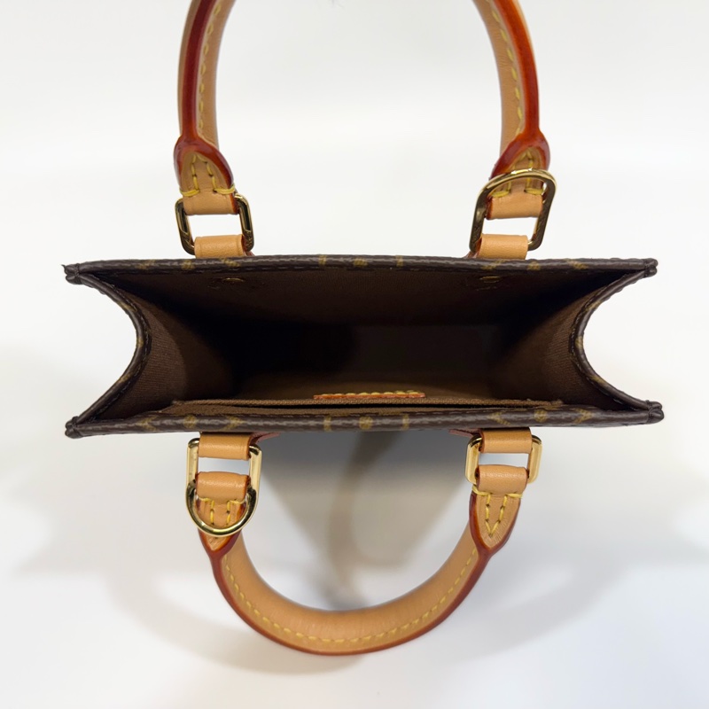 LV原花PetitSacPlat mini手提側背琴譜包M81295-6