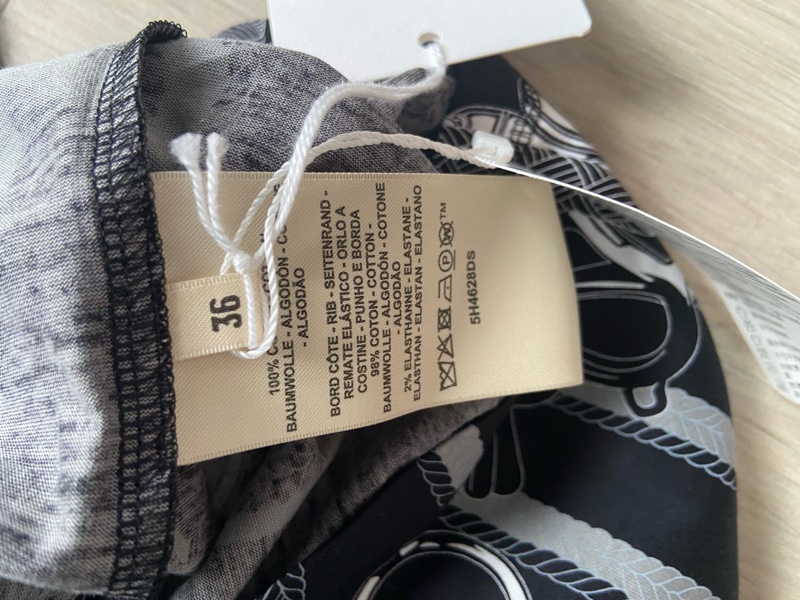 愛馬仕Hermes 2025年秋冬新品-黑白配色T恤-36號全新全配-4