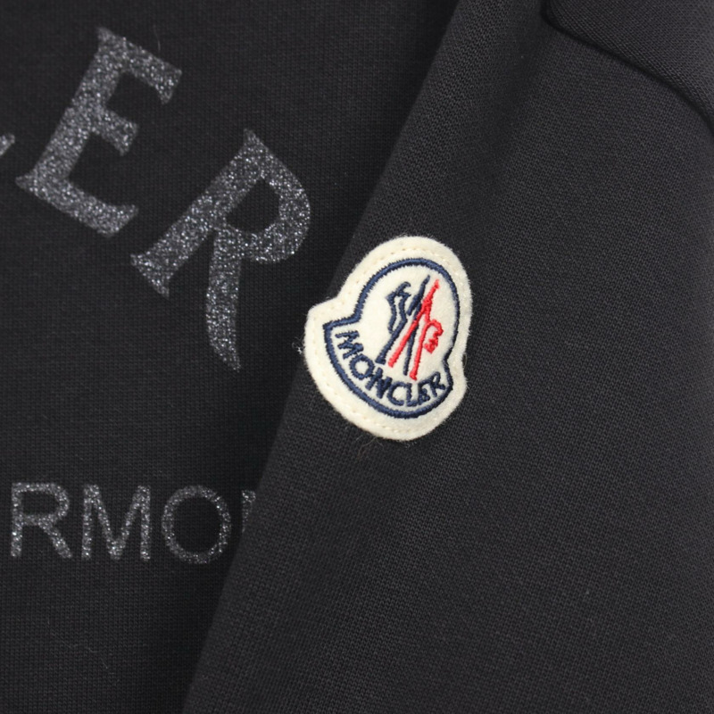 MONCLER 連帽衫 8G00055 棉黑色二手女款-4